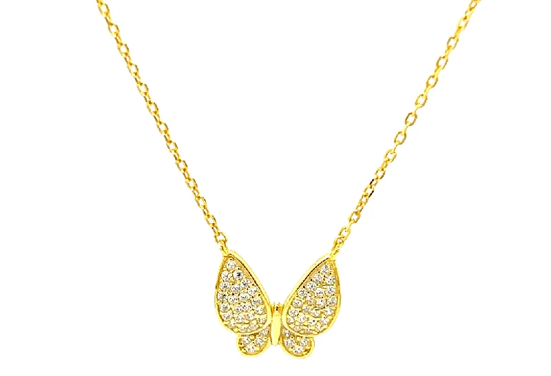 Sparkle For Less – Shop Jewelry Deals Now "LAPIA" Butterfly Necklace