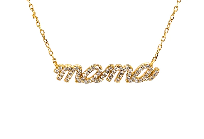 Glamorous Jewelry, Glamorous Deals – Shop Now "Mama" CZ Necklace