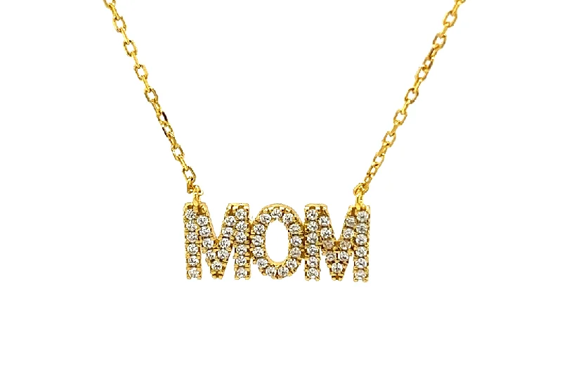 Affordable Elegance – Special Jewelry Sale Now Live "Mom" Pave CZ Necklace