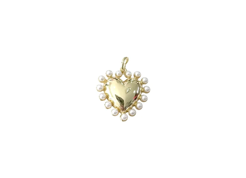 Grab Your Dream Jewelry At The Lowest Prices Pearl Heart Charm