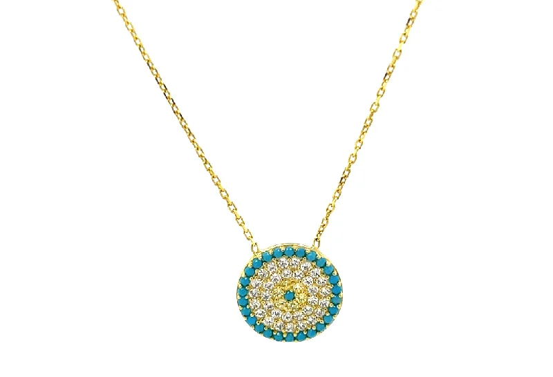 Elegant Jewelry At Unbeatable Offers – Shop Before It's Gone "SELENE" Evil Eye CZ Necklace