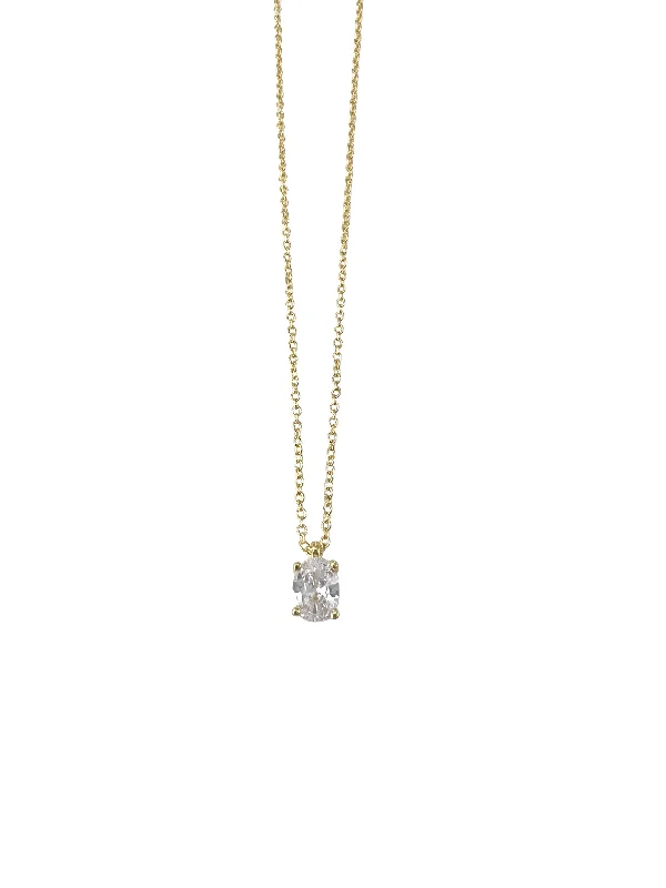 Make Your Outfit Shine With Discounted Jewelry Single Solitaire Necklace