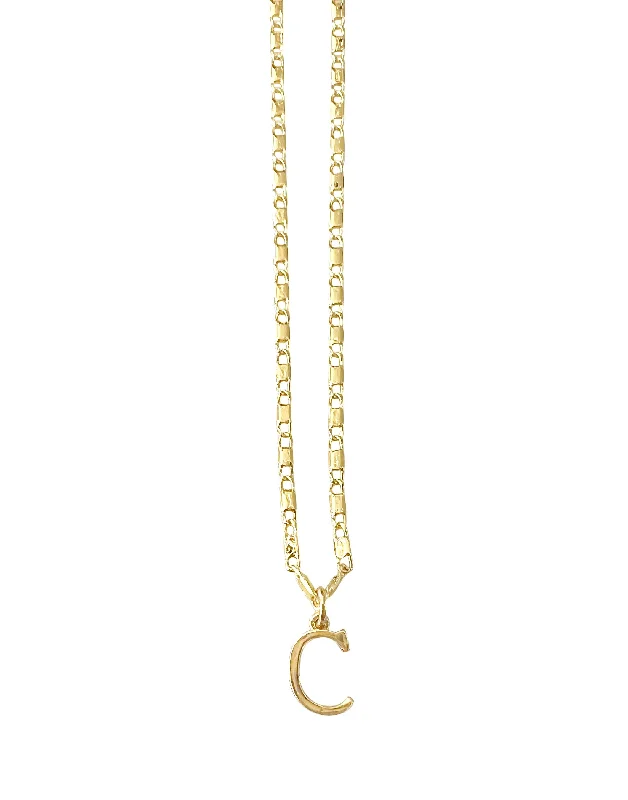 Premium Jewelry, Premium Discounts – Act Fast Solid Initial Necklace