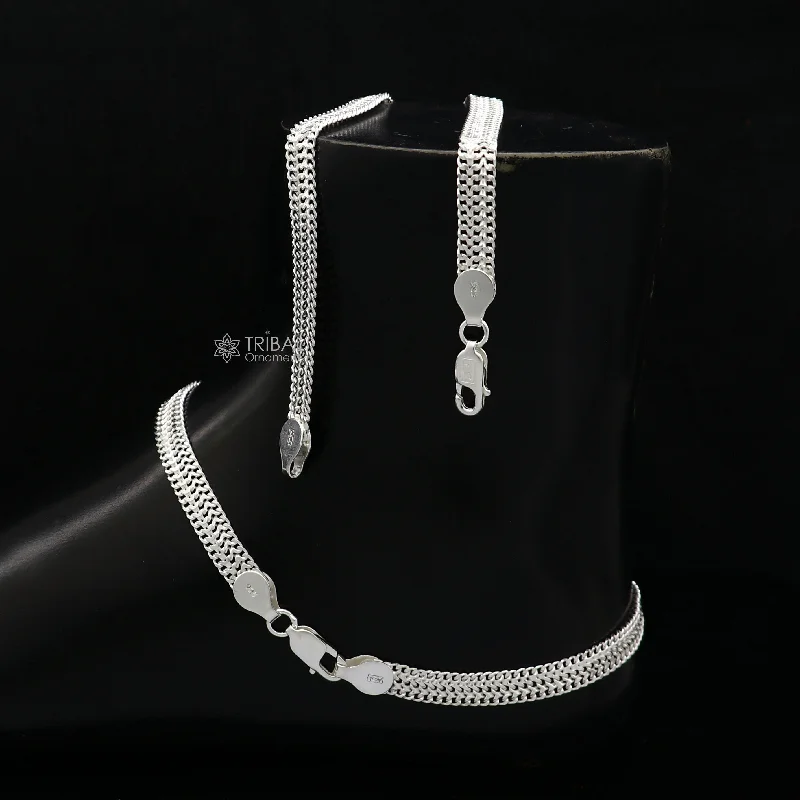 Flash Sale On Exquisite Jewelry – Don't Miss Out 10.5" Long handmade 925 sterling silver amazing wheat chain design ankle bracelet, gift anklets customized belly dance jewelry ank609 Flash Sale On Exquisite Jewelry – Don't Miss Out 10.5" Long handmade 925 sterling silver amazing wheat chain design ankle bracelet, gift anklets customized belly dance jewelry ank609