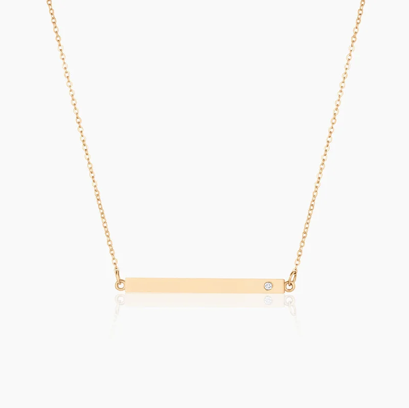 Your Perfect Accessory At The Perfect Price 14k Fine Diamond Moments Bar Necklace