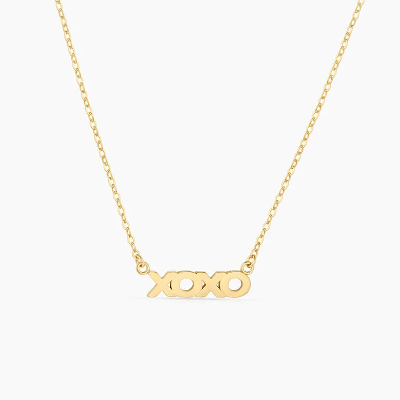 Trendy And Classic Jewelry Now At Reduced Prices 14k Fine XOXO Script Necklace