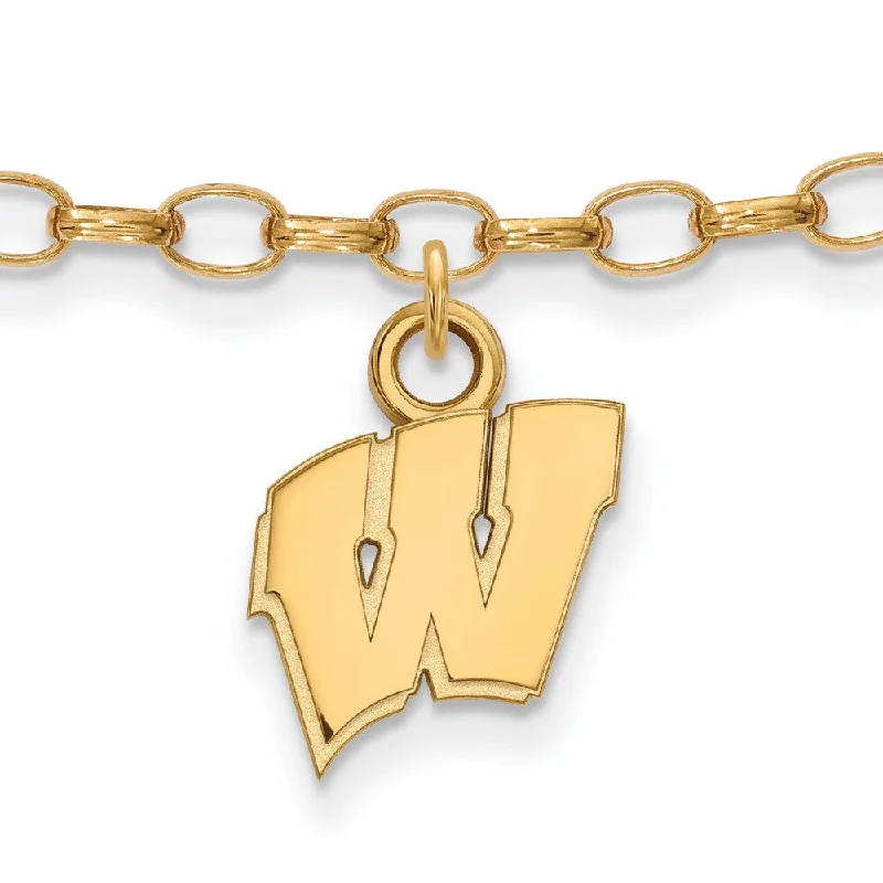 High-End Sparkle, Low-End Prices – Jewelry Sale Live 14k Gold Plated Silver University of Wisconsin Anklet, 9 Inch High-End Sparkle, Low-End Prices – Jewelry Sale Live 14k Gold Plated Silver University of Wisconsin Anklet, 9 Inch