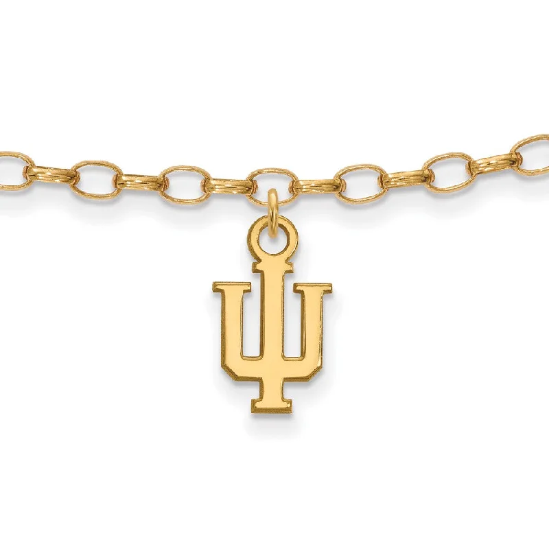 Exclusive Jewelry Markdowns – Limited-Time Offer 14k Gold Plated Sterling Silver Indiana University Anklet, 9 Inch Exclusive Jewelry Markdowns – Limited-Time Offer 14k Gold Plated Sterling Silver Indiana University Anklet, 9 Inch