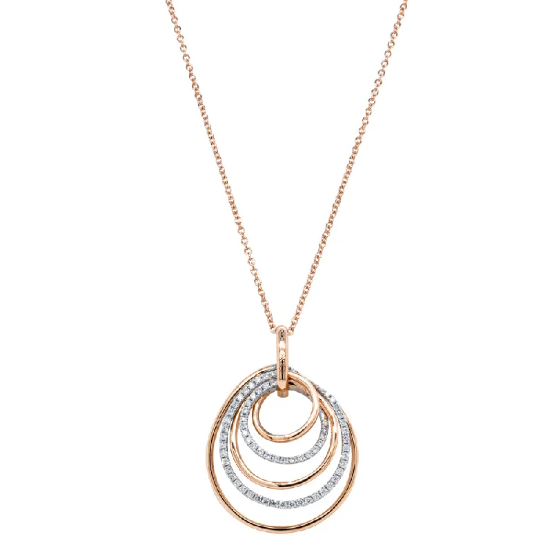 Shop Dazzling Jewelry At The Best Prices 18ct Rose Gold Diamond Pendant