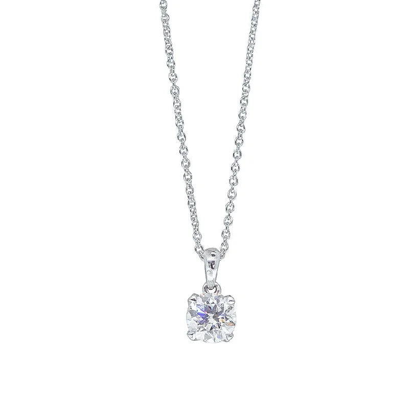 Must-Have Jewelry At Unbelievable Discounts 18ct White Gold 1.01ct Diamond Blossom Pendant