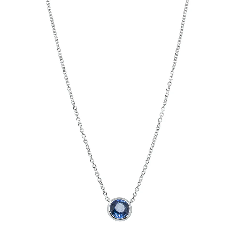 Clearance Sale On High-End Jewelry Collections 18ct White Gold 1.20ct Sapphire Natalia Pendant