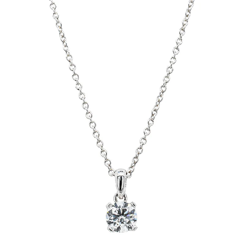 Luxury Jewelry Without The Luxury Price Tag 18ct White Gold .50ct Diamond Blossom Pendant