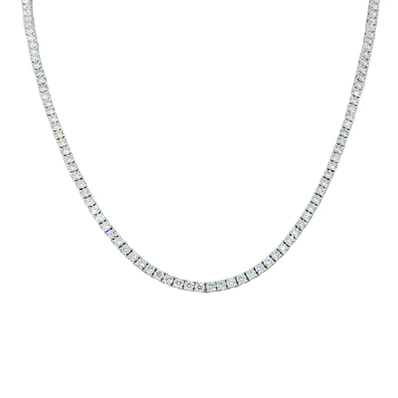 Your Perfect Accessory Now At The Best Price 18ct White Gold 7.52ct Diamond Panorama Necklace