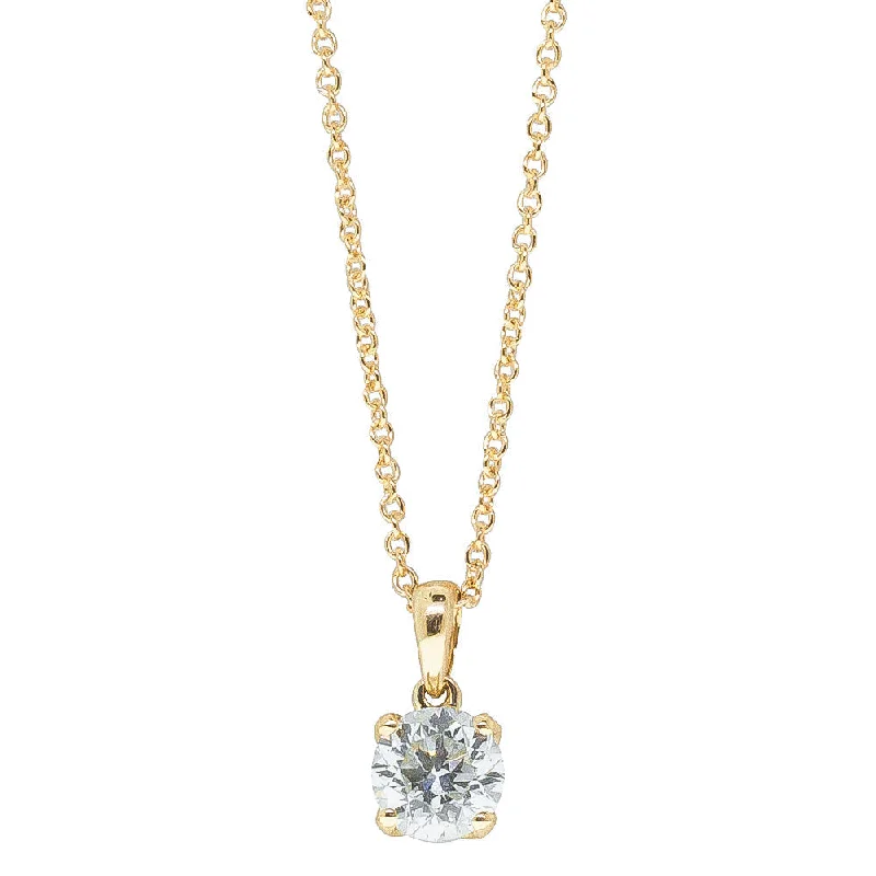 Elegant Necklaces And Bracelets At Limited-Time Offers 18ct Yellow Gold 1.01ct Diamond Blossom Pendant