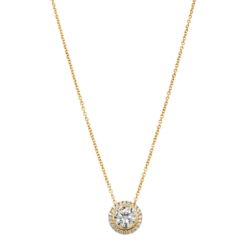 Get The Best Deals On Timeless Jewelry Pieces 18ct Yellow Gold 1.02ct Reclaimed Diamond Isla Pendant