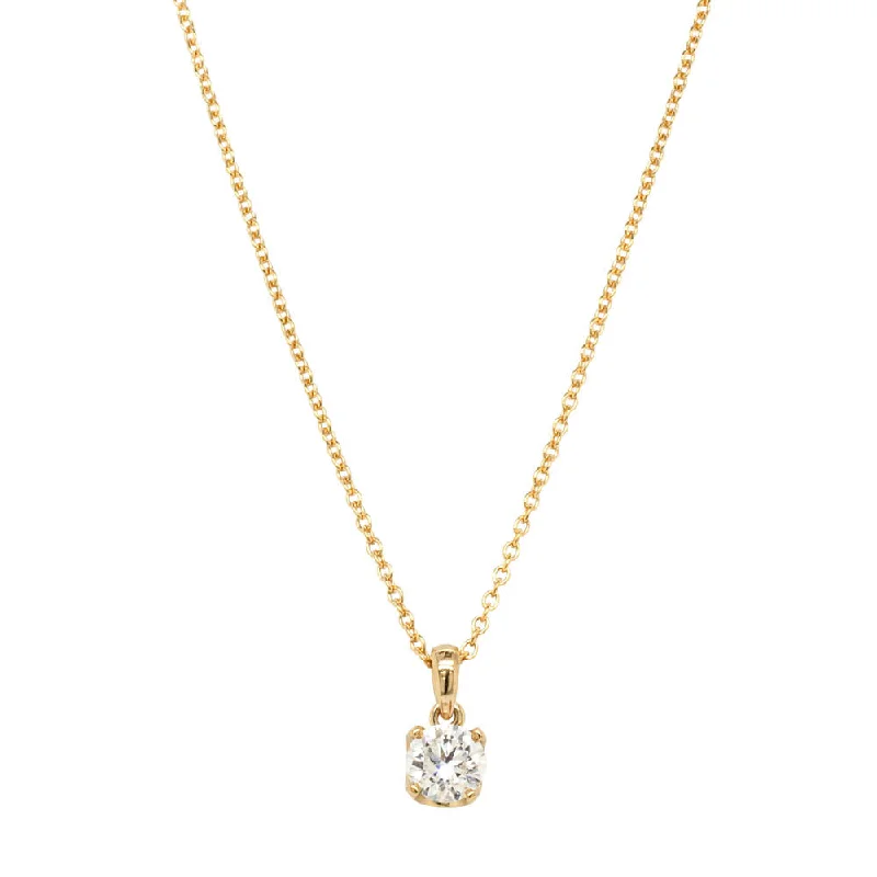Jewelry Clearance – Final Chance To Save Big 18ct Yellow Gold .50ct Diamond Blossom Pendant