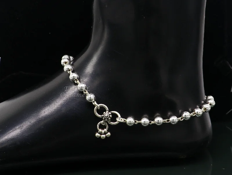 Limited-Time Offer On Premium Jewelry Collections 6mm 925 sterling silver beaded/ball chain anklet bracelet amazing light weight delicate anklets gorgeous belly dance silver jewelry ank536 Limited-Time Offer On Premium Jewelry Collections 6mm 925 sterling silver beaded/ball chain anklet bracelet amazing light weight delicate anklets gorgeous belly dance silver jewelry ank536