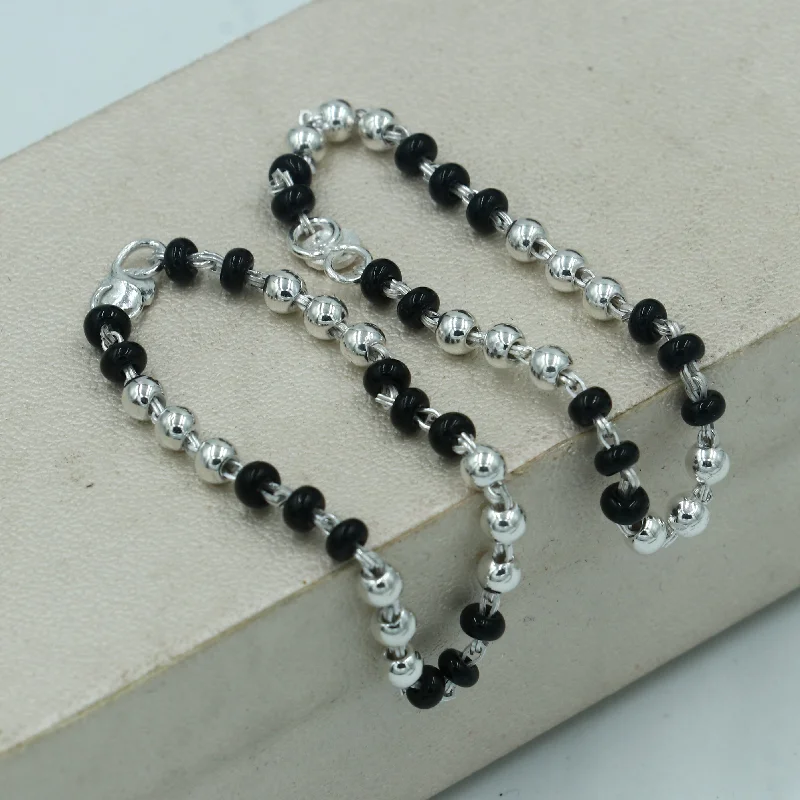 Special Offers On Handcrafted And Designer Jewelry 925 sterling silver customized black beads krishna necklace or baby Nazariya bracelet or anklets protect from evil eyes baby bracelet bbr504 Special Offers On Handcrafted And Designer Jewelry 925 sterling silver customized black beads krishna necklace or baby Nazariya bracelet or anklets protect from evil eyes baby bracelet bbr504