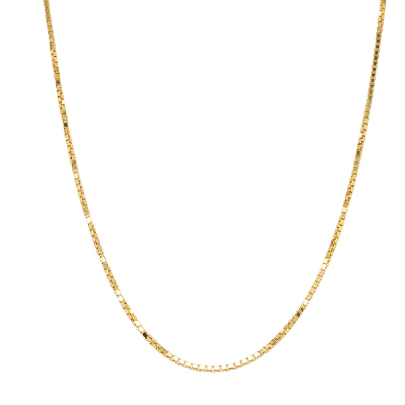 Your Perfect Accessory At The Perfect Price 9ct Yellow Gold Box Link Chain