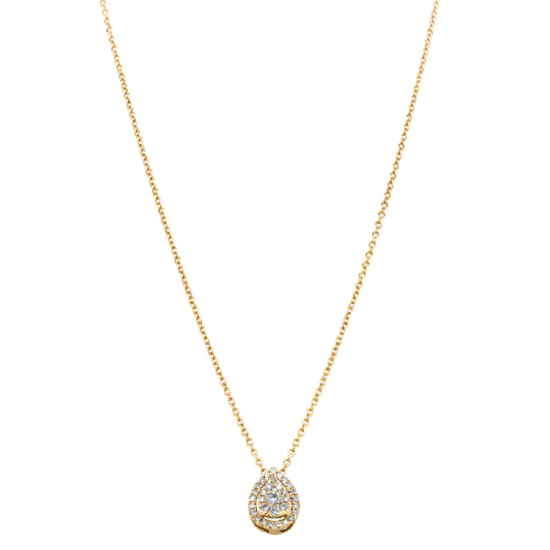 Get Your Favorite Jewelry At The Best Price 9ct Yellow Gold Diamond Pear Saturn Pendant