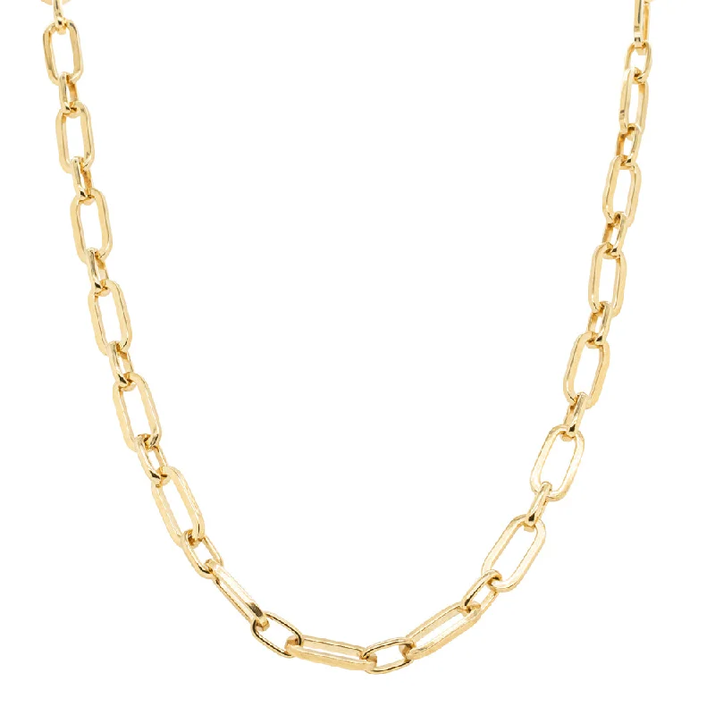 Eco-Friendly Sustainable Jewelry For Conscious Buyers 9ct Yellow Gold Paperclip Link Necklace