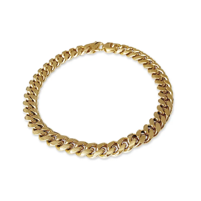 Versatile Layering Jewelry For Effortless Chic Chubby Chain Link 18K Gold Plated Necklace
