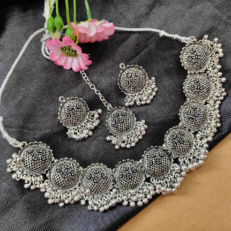 Big Discounts On Elegant Jewelry Collections Bhavi Jewels Oxidised  Plated Necklace Set