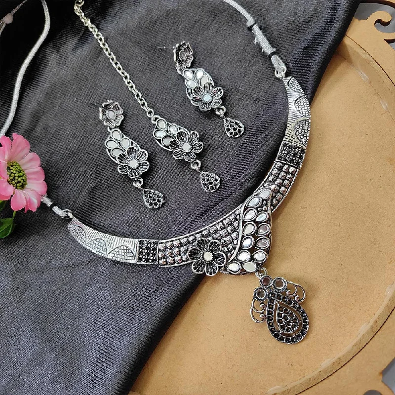 Your Dream Jewelry At Dream Prices Bhavi Jewels Oxidised  Plated Necklace Set