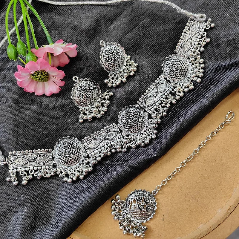 Timeless Beauty, Unbeatable Deals – Jewelry Sale On Bhavi Jewels Oxidised  Plated Necklace Set