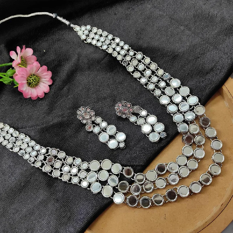 Unmissable Jewelry Sale – Shop Before It's Too Late Bhavi Jewels Oxidised  Plated Necklace Set