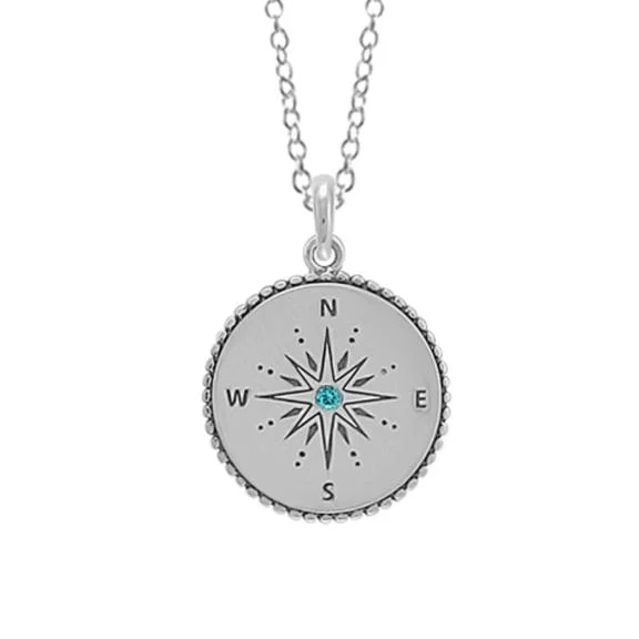 Stunning Jewelry At Even More Stunning Prices Blue Topaz Compass Necklace