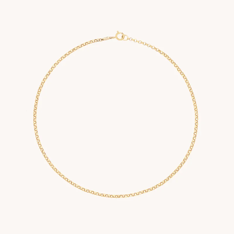 Elegant Rose Gold Jewelry For A Stylish Touch Chelsea Chain Anklet in Solid Gold