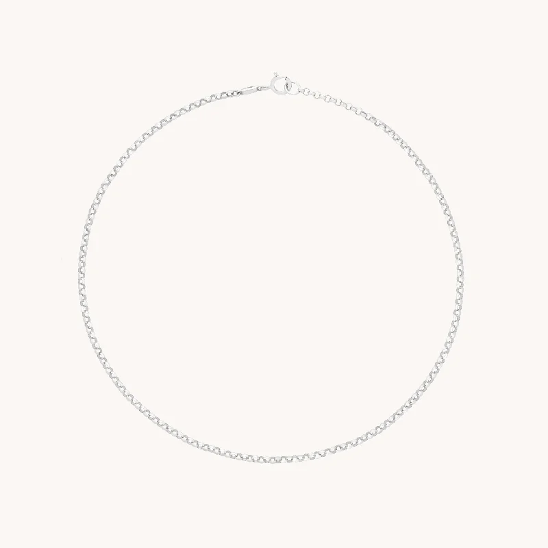 Get The Best Deals On Timeless Jewelry Pieces Chelsea Chain Anklet in Solid White Gold Get The Best Deals On Timeless Jewelry Pieces Chelsea Chain Anklet in Solid White Gold