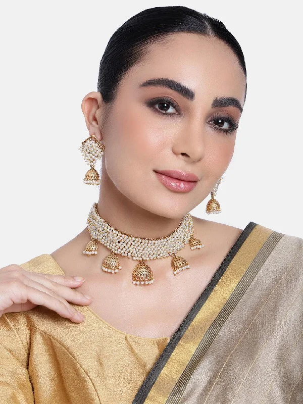 Shine Without Limits – Jewelry Sale Happening Now Premium Gold Finish Pearl Necklace set Shine Without Limits – Jewelry Sale Happening Now Premium Gold Finish Pearl Necklace set