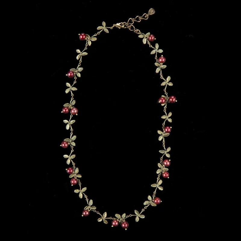Make Your Outfit Shine With Discounted Jewelry Cranberry Cluster Collar Necklace