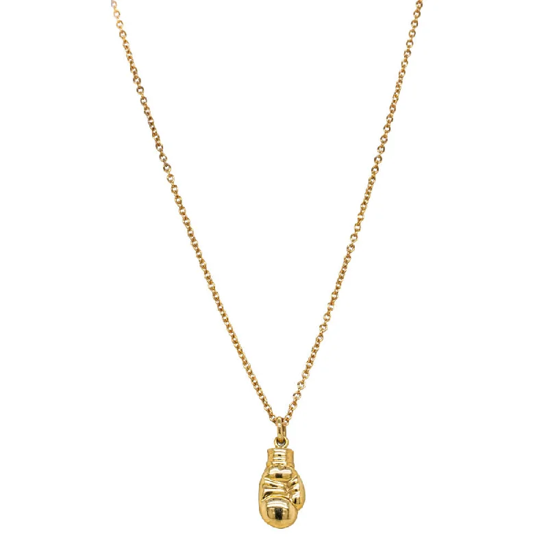 Shop High-Quality Jewelry At Jaw-Dropping Discounts Deja Vu 18ct Yellow Gold Boxing Glove Necklace
