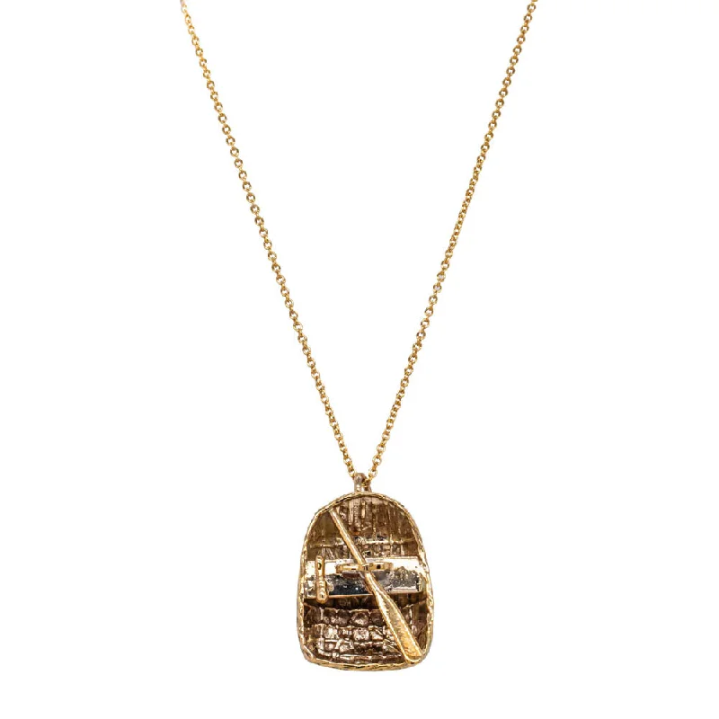 Premium Jewelry, Premium Discounts – Act Fast Deja Vu 9ct Yellow Gold Coracle Necklace