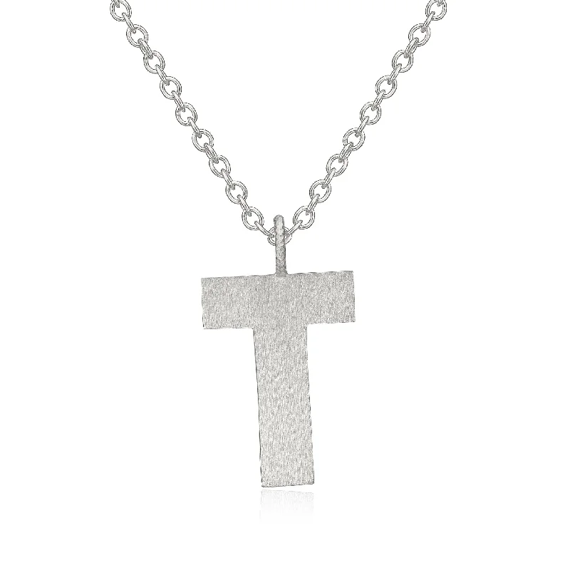 Limited-Stock Jewelry Sale – Once It's Gone, It's Gone Letter T Silver Necklace