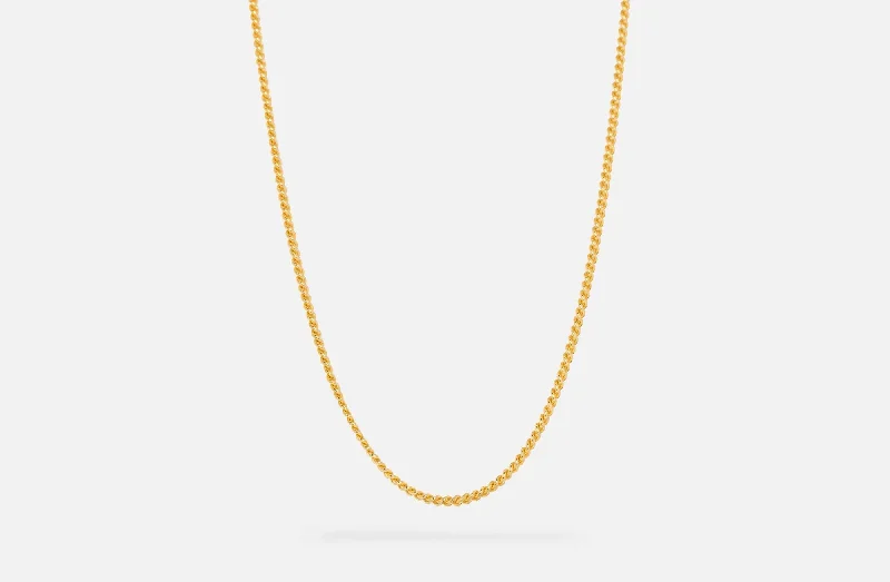 Fashion-Forward Jewelry At Exclusive Discounts IX Curb Medi Gold Plated Necklace