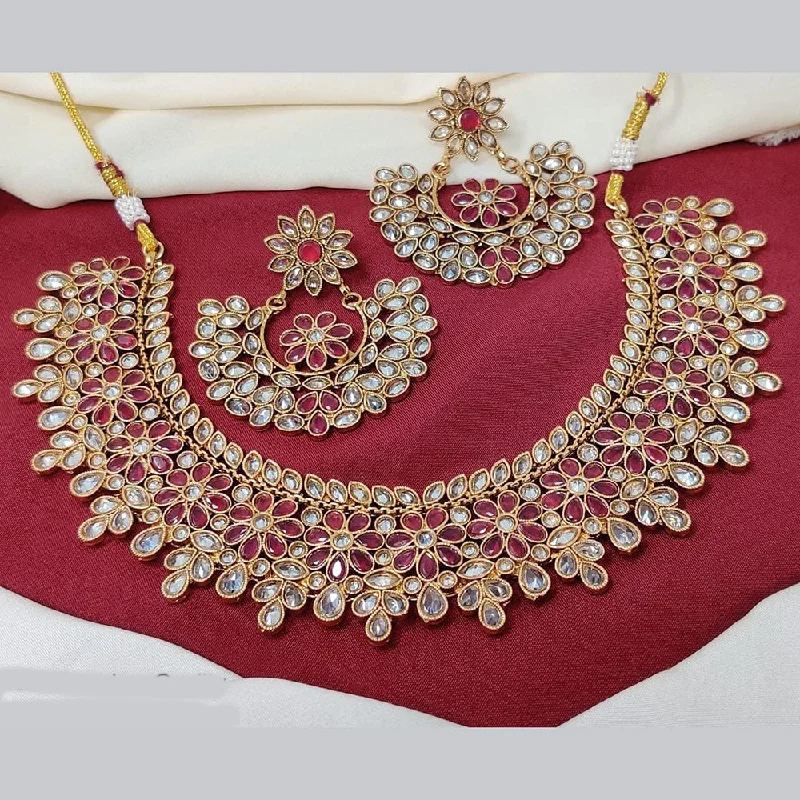 The Jewelry Sale You've Been Waiting For Is Here FS Collection Gold Plated Crystal Stone Necklace Set