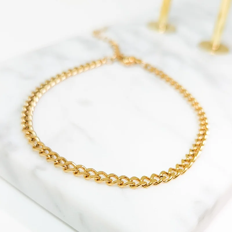Your Perfect Accessory Now At The Best Price Gold Cuban Link Anklet