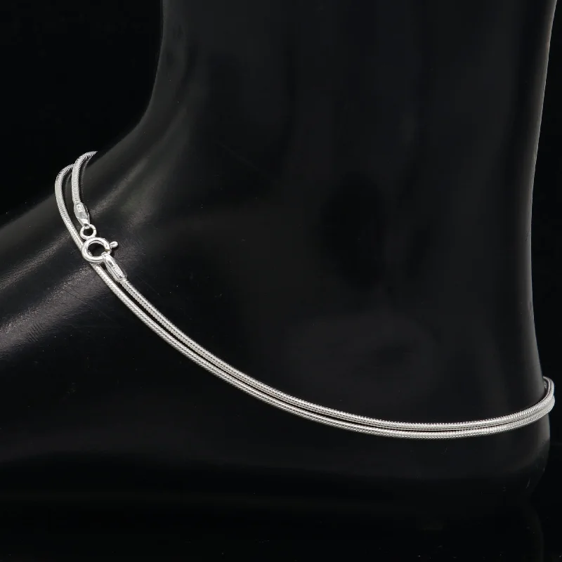 Luxury Jewelry Sale – Sparkle For Less Handmade 1MM snake chain 925 sterling silver ankle bracelet, silver anklets, foot bracelet amazing belly dance jewelry gift her ank605 Luxury Jewelry Sale – Sparkle For Less Handmade 1MM snake chain 925 sterling silver ankle bracelet, silver anklets, foot bracelet amazing belly dance jewelry gift her ank605