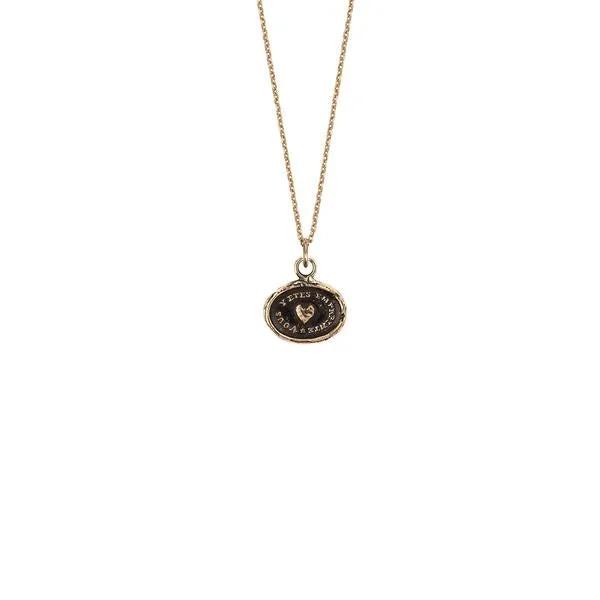 Elegant Jewelry, Affordable Luxury – Shop Now Heart Print 14k Gold Talisman