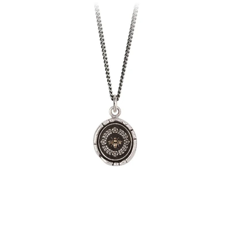 Shop Handcrafted Jewelry At Special Promotional Rates Honeybee 14k Gold On Silver Talisman