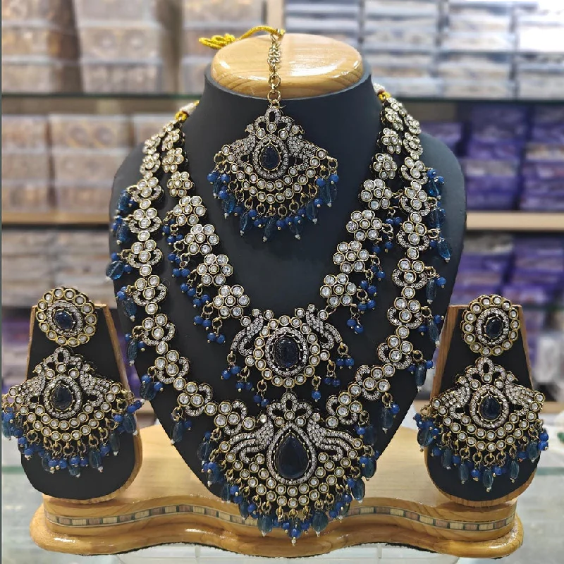 Premium Jewelry At Promotional Prices – Shine Today JCM Gold Plated Crystal Stone And Beads Necklace Set