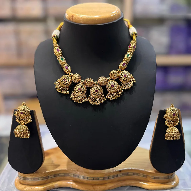 Must-Have Jewelry At Irresistible Discounts JCM Gold Plated Pota Stone Necklace Set