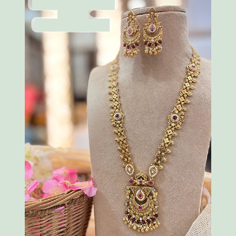 Jewelry Clearance Event – Stock Up Before It's Over Jewel Addiction Copper Gold Pota Stone Long Necklace Set