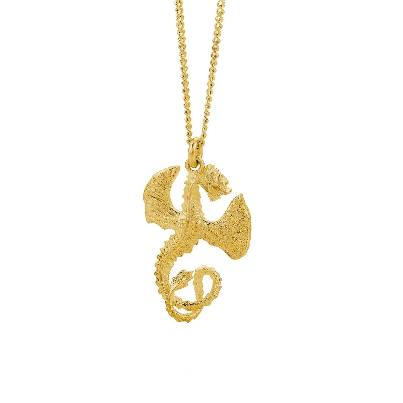 Grab Exquisite Jewelry At The Lowest Prices Karen Walker Lunar Dragon Necklace - 9ct Yellow Gold