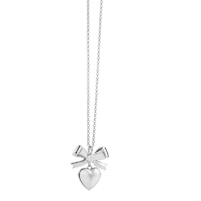 Unmissable Discounts On Timeless Jewelry Pieces Karen Walker Super Love Bow Necklace - Sterling Silver