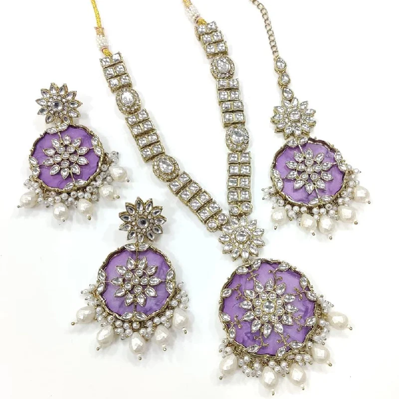 Shop Jewelry That Shines Without The High Price Kavita Art Gold Plated Kundan Stone Necklace Set